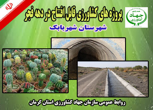 15 طرح کشاورزی و دامپروری شهرستان شهربابک 