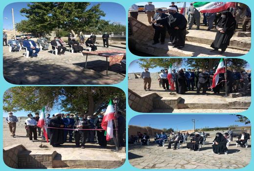 افتتاح طرح احیاء و مرمت قنات روستای خاواز  شهرستان سربیشه