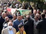 تشییع پیکر مطهر شهید گمنام دفاع مقدس در سازمان جهاد کشاورزی استان قزوین 