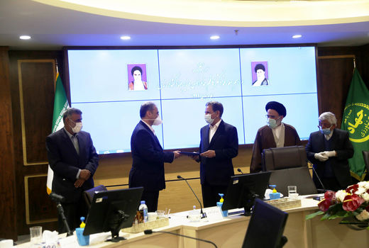 مراسم معارفه دکتر خاوازی وزیر جهاد کشاوررزی 	