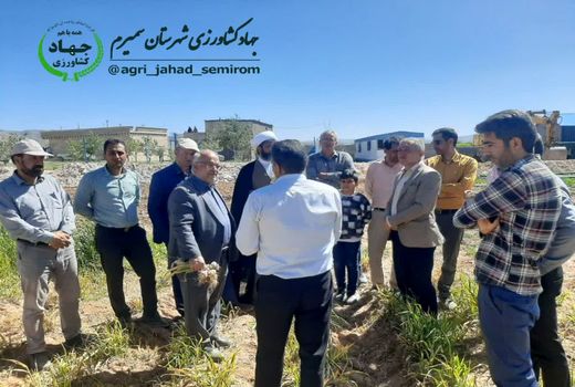 بازدید از اجرای عملیات احداث گاوداری 10 هزار رأسی و مزرعه گیاعان دارویی بخش وردشت