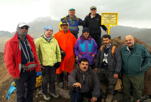 صعود گروه کوهنوردی سازمان جهادکشاورزی آذربایجان شرقی به قله جنوارداغی 