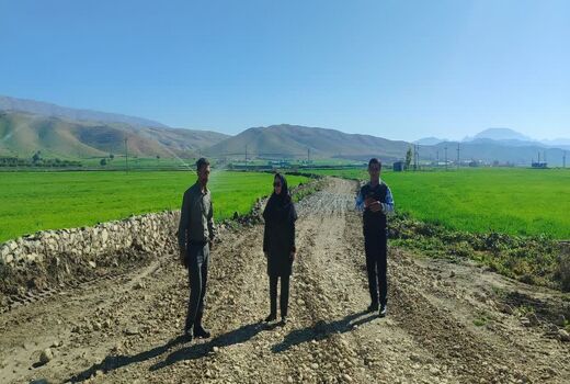 تسهیل کشاورزی در باشت با احداث جاده بین مزارع دره نین