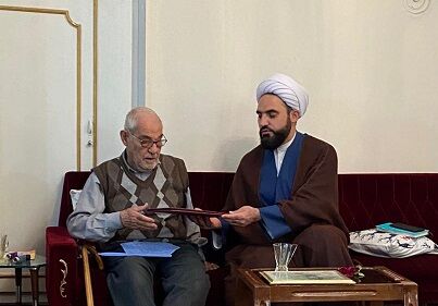 دیدار سرپرست حوزه نمایندگی ولی فقیه در جهاد کشاورزی آذربایجان غربی با خانواده جهادگر شهید جواد امامعلی سبزی