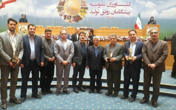 تجلیل از ۶ نمونه ملی بخش کشاورزی استان کرمانشاه