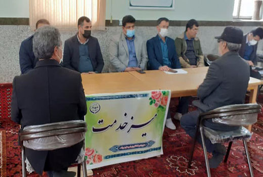  برگزاری میز خدمت در مصلی شهرستان هوراند با حضور مدیران بخش کشاورزی