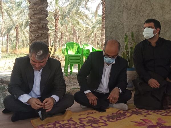 بازدید وزیر جهاد کشاورزی از نخیلات شهرستان تنگستان