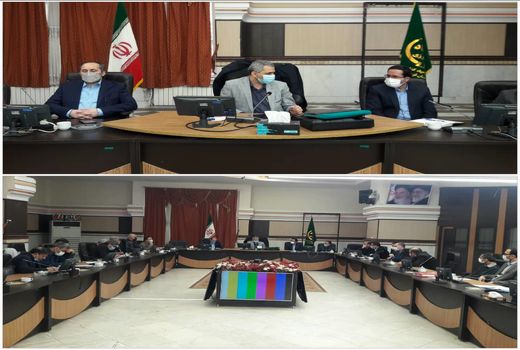 جلسه بررسی مسائل و مشکلات منطقه چرم‌سازی فتح آباد شهرستان بوئین زهرا