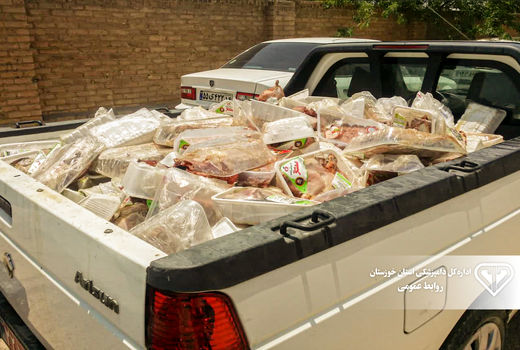 کشف و ضبط 40 تن فرآورده خام و خوراک دامی غیر قابل مصرف در اهواز
