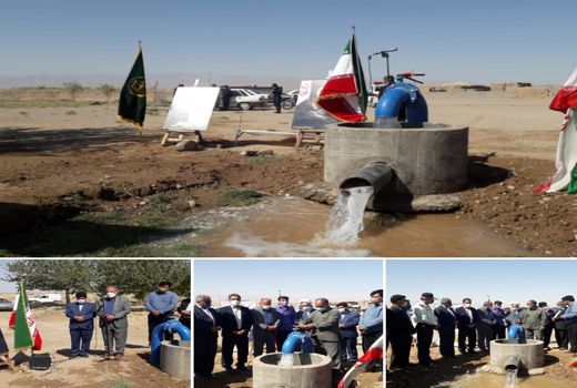 افتتاح پروژه آبیاری کم فشار روستای شاهرخت شهرستان زیرکوه