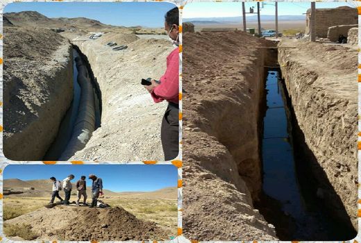 احیا و مرمت قنات باغ خواجه سربیشه