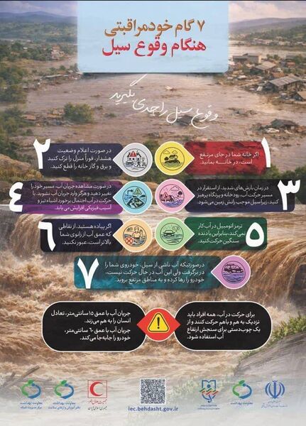  ۷ گام خود مراقبتی هنگام وقوع سیل