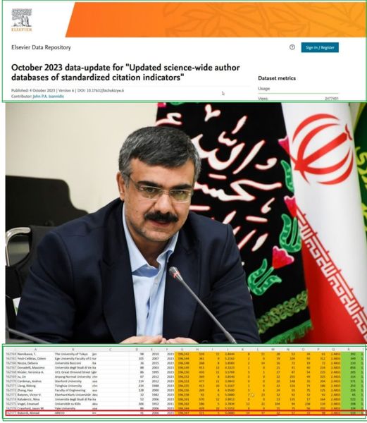 انتشار نام احمد بایبوردی در فهرست دانشمندان پراستناد و برتر جهان