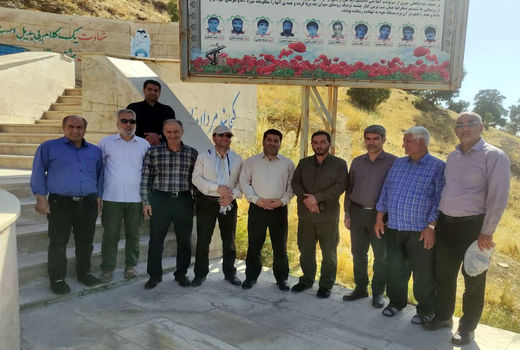 بازدید بسیجیان سازمان جهادکشاورزی استان آذربایجان شرقی  از مناطق جنگی شمال غرب کشور