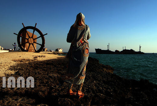 کشتی یونانی در جزیره قشم 