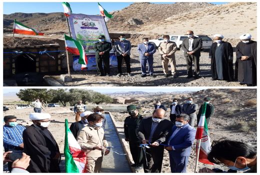 افتتاح قنات کلات خار روستای برون شهرستان فردوس بمناسبت هفته دولت