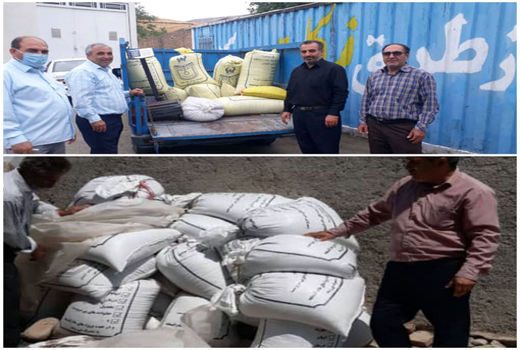 جمع آوری زکات در خداآفرین با همکاری مدیریت جهاد کشاورزی