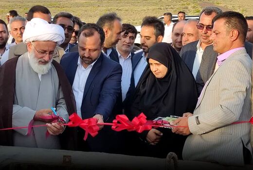 افتتاح شبکه فرعی آبیاری تحت فشار دشت قره‌بلاغ آذربایجان شرقی