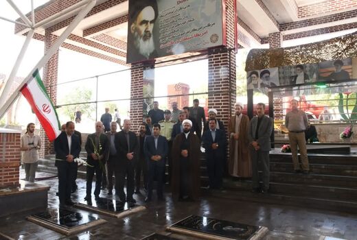 تجدید میثاق با شهدا در تبریز به مناسبت هفته جهاد کشاورزی و در چله خدمت