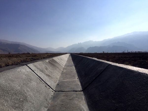 بهره برداری از 3 کانال انتقال آب در مرودشت 