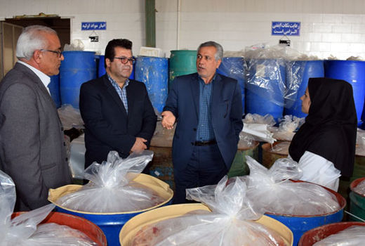 بازدید مدیر سازمان تعاون روستایی آذربایجان شرقی از مرکز خرید و فرآوری گوجه فرنگی شهرستان ملکان