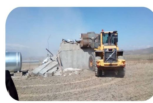 تخریب ساخت‌ وسازهای غیر مجاز در شهرستان بروجرد