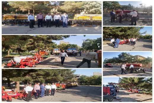 تحویل  9 دستگاه مکانیزه کشاورزی در بناب به مناسبت هفته دولت