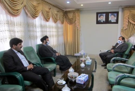 دیدار مسئول حوزه نمایندگی ولی فقیه به همراه ریاست سازمان بامدیر کل دادگستری استان در هفته قوه قضائیه