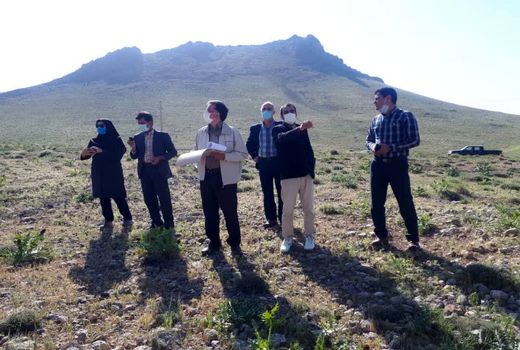 بازدید کارگروه استانی توسعه باغات دیم در اراضی شیبدار شهرستان کیار