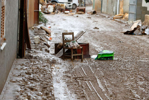 وقوع سیل در اسپانیا 
