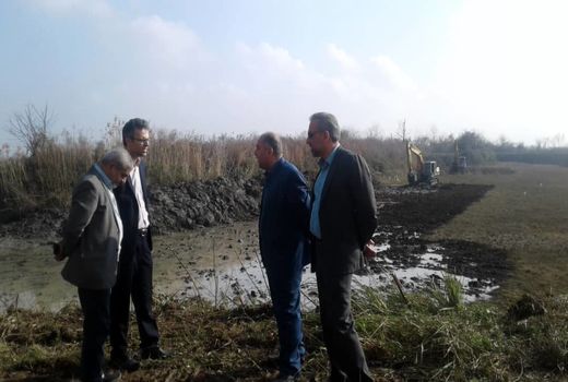 لایروبی ۱۰ هکتار از آب بندان‌های روستای خلیفه محله رودسر آغاز شد