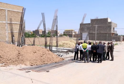 بازدید نماینده موسسه آموزش و ترویج کشاورزی کشور از روند ساخت مرکز جدید جهاد کشاورزی بشاریات غربی