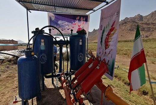 افتتاح طرح آبیاری نوین در ارسنجان
