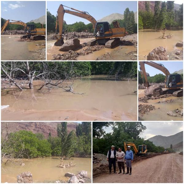 درختان 50 هکتار از باغ گردوی فیروزکوه تا یک و نیم متر زیر آب هستند