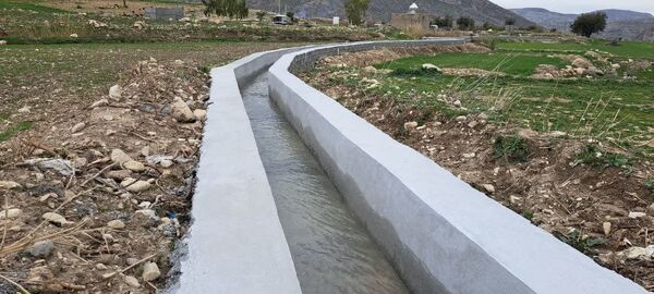 بهره برداری از کانال گلبابکان در رستم آغاز شد 