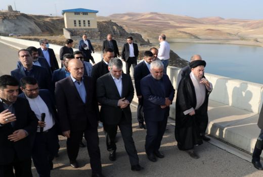 بازدید وزیر جهاد کشاورزی از سد سهند شهرستان هشترود 