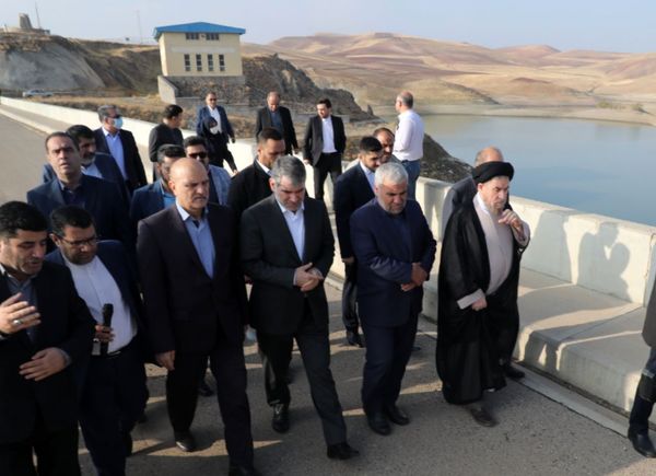 بازدید وزیر جهاد کشاورزی از سد سهند شهرستان هشترود 