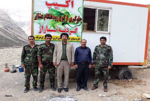 استقرار گروه کنترل کوچ در گردنه تاراز کوهرنگ
