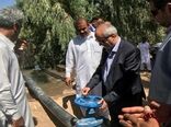 سیستم آبیاری نوین در 500 هکتار از اراضی شهرستان دلگان افتتاح شد.