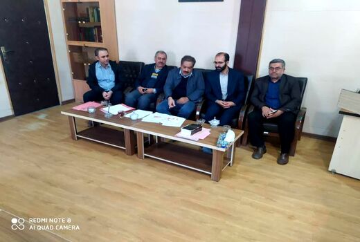 دیدار مدیر امور اراضی استان قزوین با مدیرجهاد کشاورزی بوئین زهرا