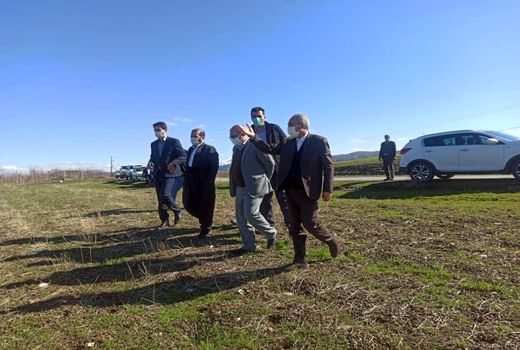 بازدید معاون وزیر جهاد کشاورزی از سیستم های نوین آبیاری روستای کولسه سردشت آذربایجان غربی