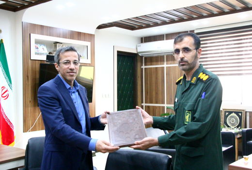 دیدار مسئول بسیج مهندسین کشاورزی هرمزگان با رئیس سازمان جهاد 