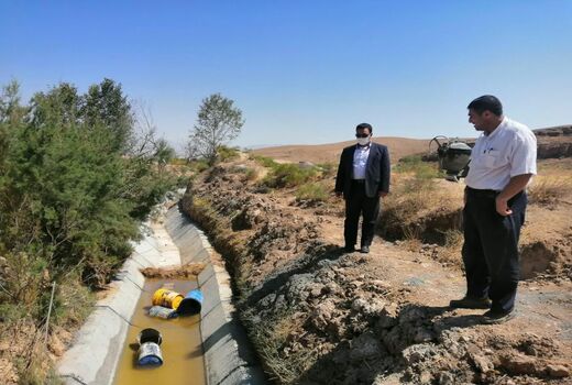 بازدید مدیر جهاد کشاورزی شهرستان شیروان از طرح‌های اجرایی بخش فنی و زیربنایی 