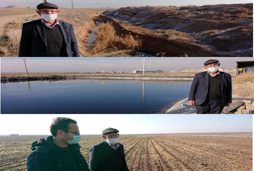 ایجاد زهکش 1000 متری در اراضی کشاورزی شهرستان آبیک 