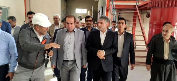 وزیر جهاد کشاورزی از مجتمع شیمیایی بیستون شهرستان روانسر بازدید کرد