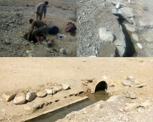 آغاز  عملیات لایروبی ومرمت قنات جلال آباد ارسنجان
