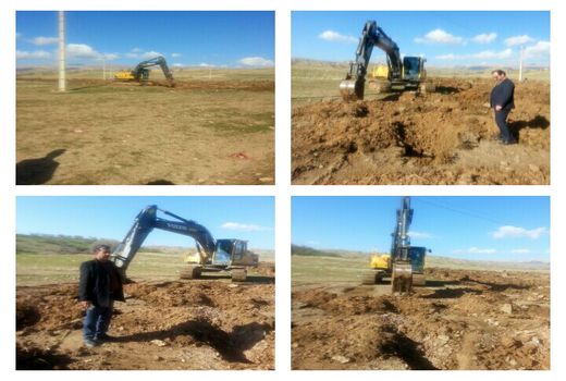 آغاز چاله کنی سایت باغبانی 50 هکتاری ایوان در استان ایلام