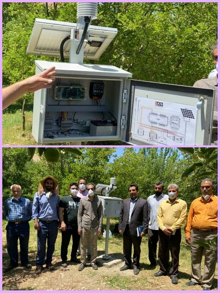 اولین سیستم جامع هواشناسی کشاورزی "دیتا لاگر ها" در شهرستان بروجرد راه‌اندازی شد