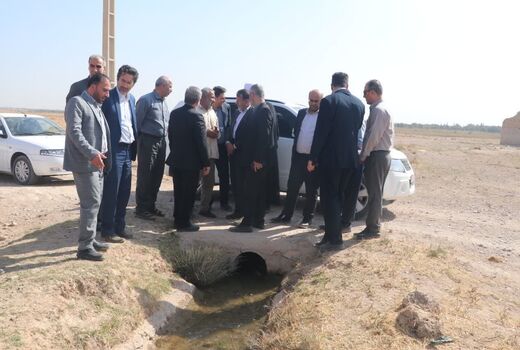 بازدید معاون آب و خاک وزارت جهاد کشاورزی از سه طرح مرمت و بازسازی قنات در شهرستان تاکستان