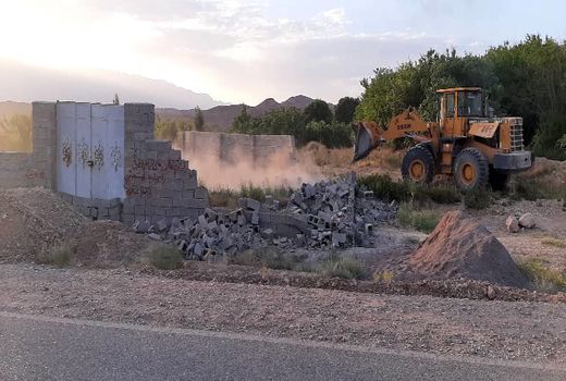 برگرداندن ۱۵۰۰۰ متر مربع تغییر کاربری غیر مجاز اراضی کشاورزی به وضع سابق در بخش ماهان